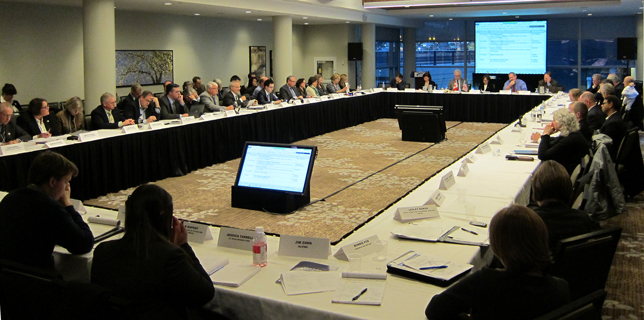 Great Lakes Executive Committee, Decembre 2014. Credit: Environment Canada.