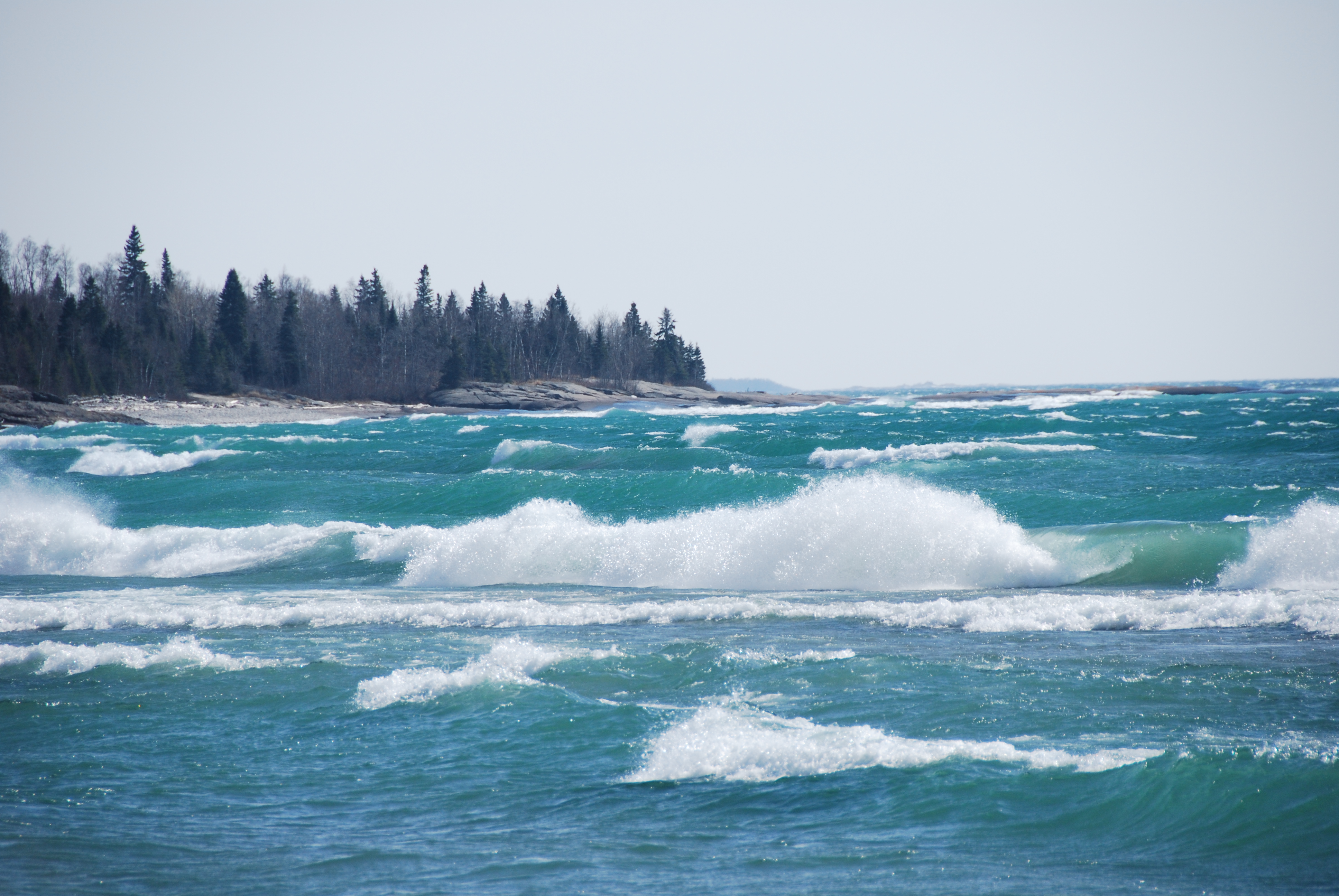 Plage Pebble, Marathon, Ontario, Canada. Crédit : Environnement et Changement climatique Canada.