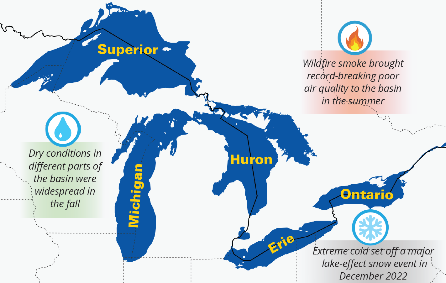 2023 Annual Climate Trends and Impacts Summary for the Great Lakes ...